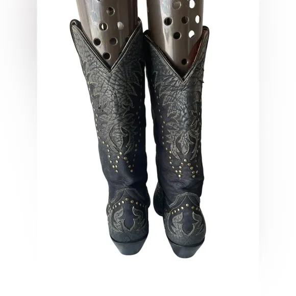 Dan Post Ladies Invy Snip Toe Black Boots Sz:9 M