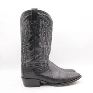 Dan Post Men's Size 9 D Black Lizard Skin Leather Cowboy Western Boots 2350