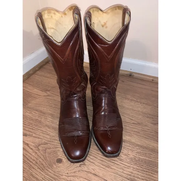 Dan Post Style 6683 Cordovan Western Boots SZ 8.5