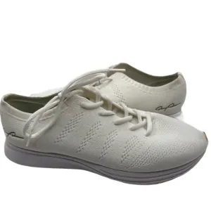 Danny Duncan Sz 11 1/2 Signature Runners White Athletic Shoes Knit Upper