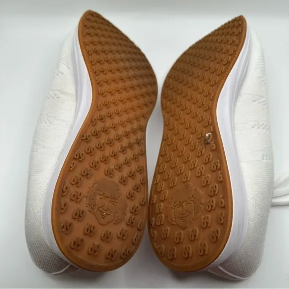 Danny Duncan Sz 11 1/2 Signature Runners White Athletic Shoes Knit Upper