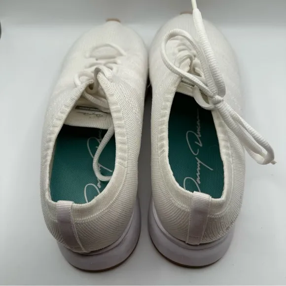 Danny Duncan Sz 11 1/2 Signature Runners White Athletic Shoes Knit Upper