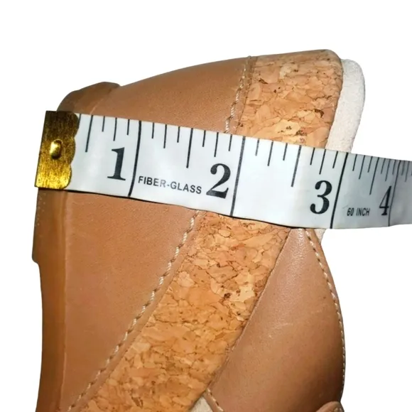 DANSKO Carla Tan Wedge Cork Leather Adjustable Strap Slide-on Sandal‎ Wom…