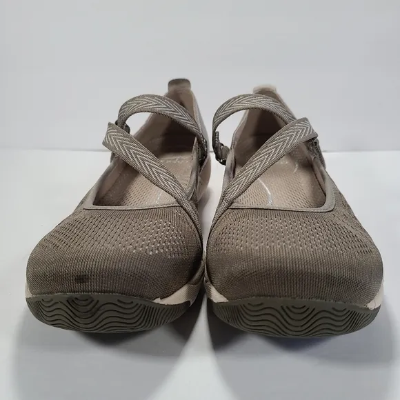 Dansko Haven Mary Jane Shoes Taupe Metallic Women Size 9
