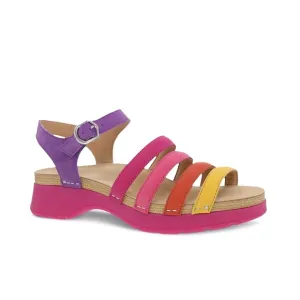 Dansko New Women’s Roxie Sandal Multi Colored Nubuck size 38