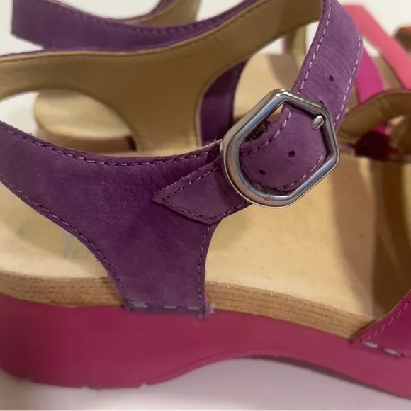 Dansko New Women’s Roxie Sandal Multi Colored Nubuck size 38