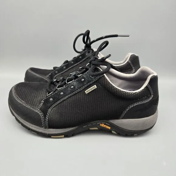 Dansko Peggy Women's Waterproof Black Shoes Vibram Sole Size 6.5/37