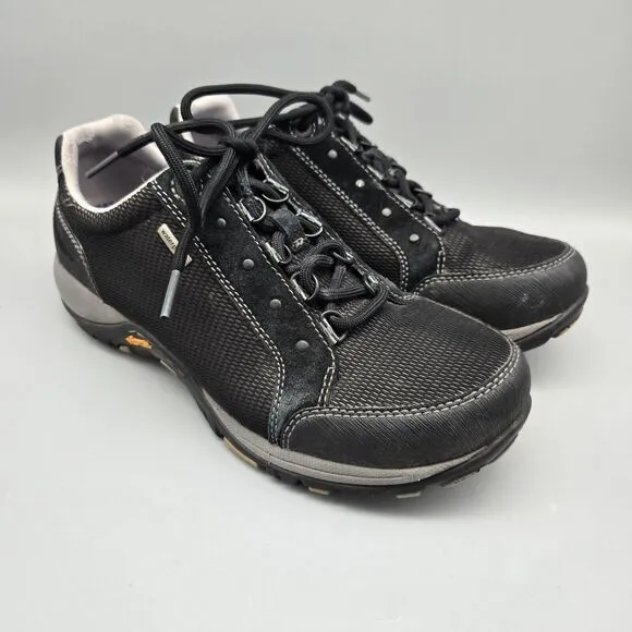 Dansko Peggy Women's Waterproof Black Shoes Vibram Sole Size 6.5/37