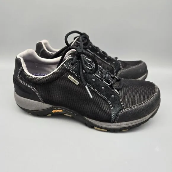Dansko Peggy Women's Waterproof Black Shoes Vibram Sole Size 6.5/37