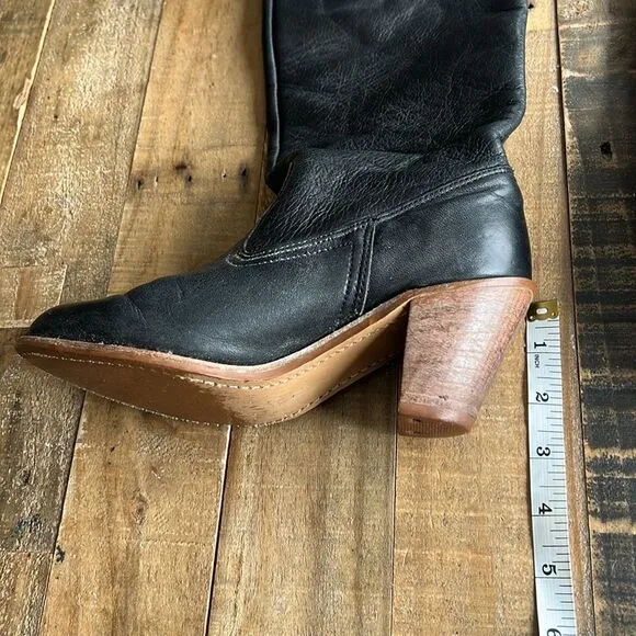 Dexter USA MADE Cowgirl Boots Black Size 5 1/2