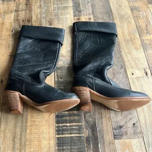 Dexter USA MADE Cowgirl Boots Black Size 5 1/2