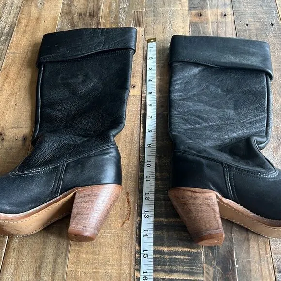 Dexter USA MADE Cowgirl Boots Black Size 5 1/2