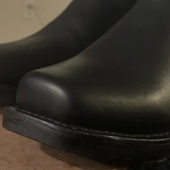 Dingo Black Rev up Mens Motorcycle Harness Leather Boots 10 D