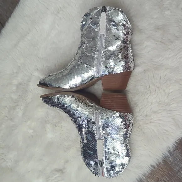 DINGO Bling Thing Sequin Ankle Boots ~ NWT