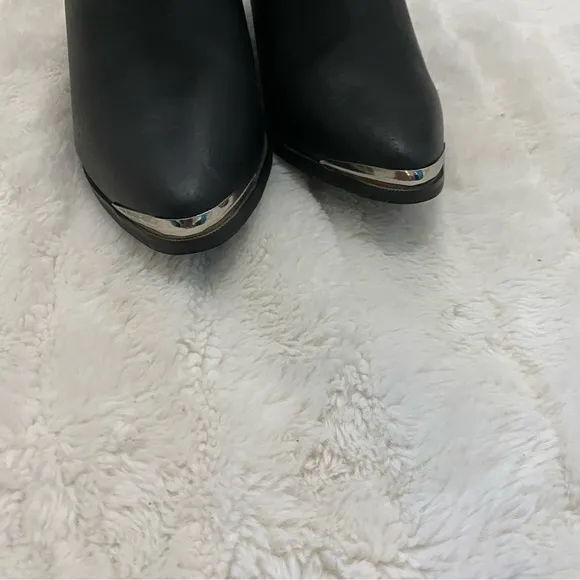 Dingo Leather Cowgirl Slouch Boots Black Size 5.5