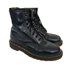 Doc Martens Navy Blue Leather Combat Boots Sz 5.5