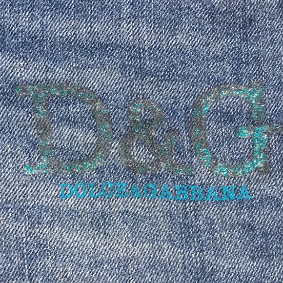 Dolce &amp; Gabbana Straight Leg Crop Distressed Denim Jeans 24