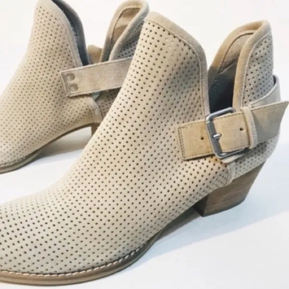 DOLCE VITA Simon Suede Perforated Booties