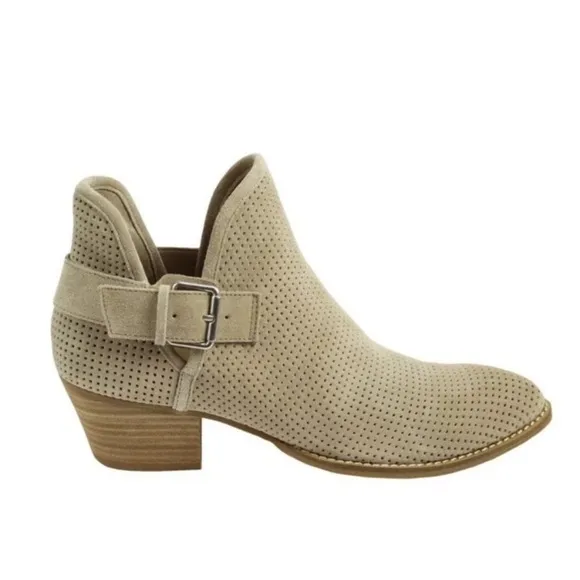 DOLCE VITA Simon Suede Perforated Booties