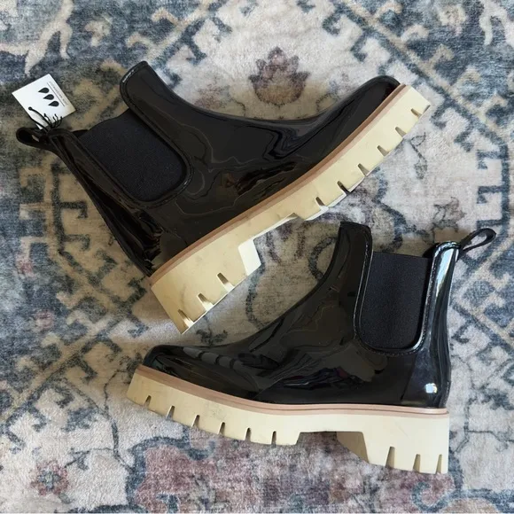 Dolce Vita Stormy Rain Boots in Black Size 9