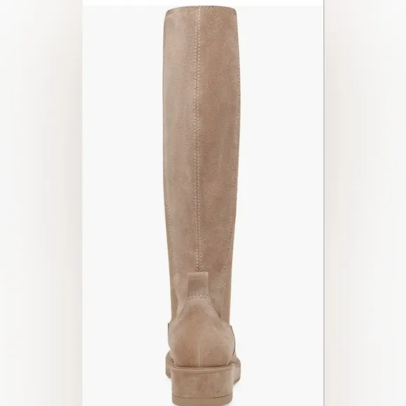 Dolce Vita Womens Eamon H2O Beige Suede Waterproof Knee-High Boots Shoes NEW