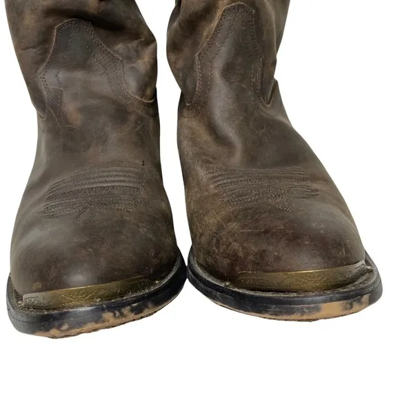 Double H Leather Slouch Cowboy Boots. Size 11