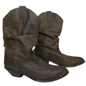 Double H Leather Slouch Cowboy Boots. Size 11
