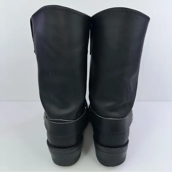 Double H Men's Black Harness Motorcycle Boots - Size 9EE