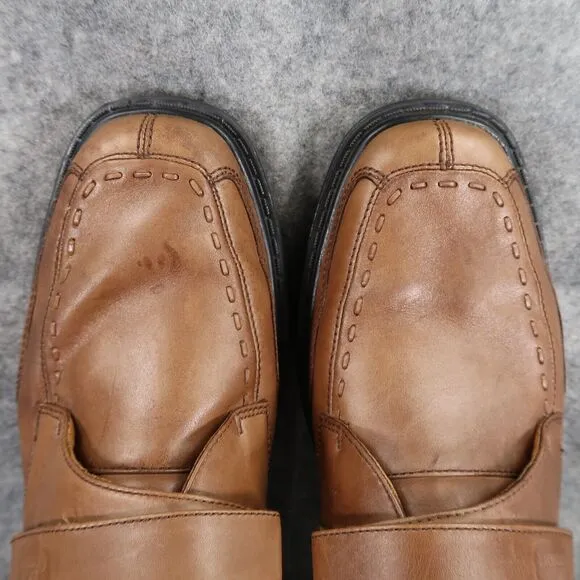 Dr Comfort Shoes Mens 8.5 Dress Leather Frank Diabetic Comfort Adjustable Strap