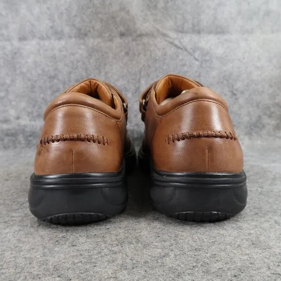 Dr Comfort Shoes Mens 8.5 Dress Leather Frank Diabetic Comfort Adjustable Strap