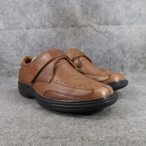 Dr Comfort Shoes Mens 8.5 Dress Leather Frank Diabetic Comfort Adjustable Strap