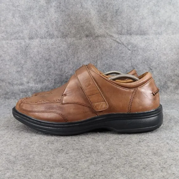 Dr Comfort Shoes Mens 8.5 Dress Leather Frank Diabetic Comfort Adjustable Strap