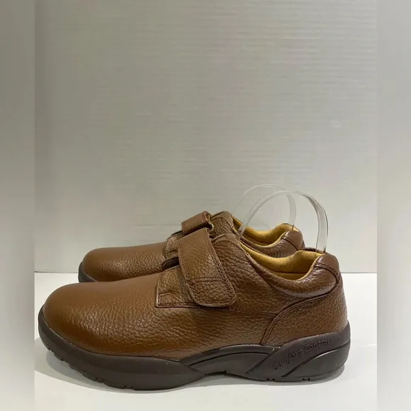 Dr. Comfort STK #6020 William Chestnut Easy Closure Shoes Men’s Size 9 1/2 W NIB
