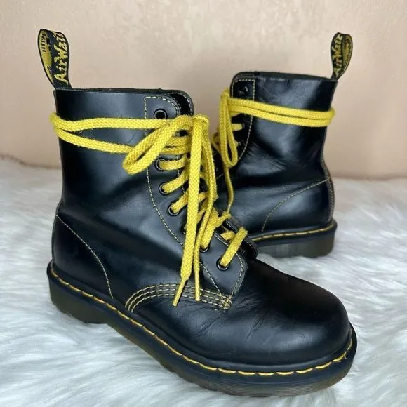 Dr. Martens 1460 Pascal Atlas Leather Lace Up Boots Size 6