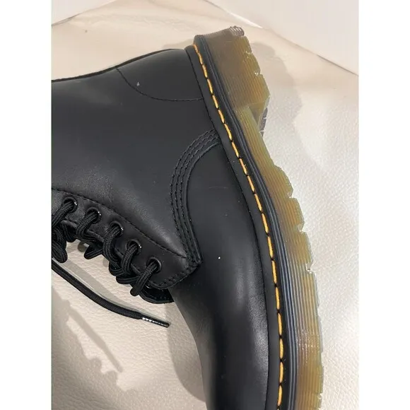 Dr. Martens 1460 W Women's Black Smooth Leather Boots Sz 7 L EUC!