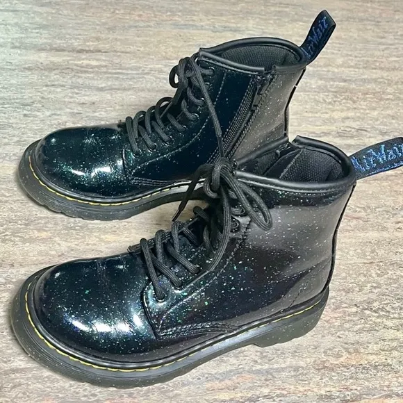 Dr. Martens 1460J glitter celestial ankle combat boots