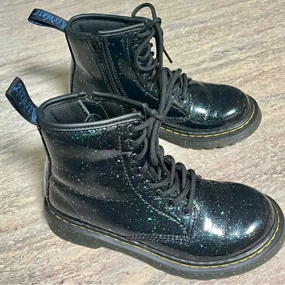 Dr. Martens 1460J glitter celestial ankle combat boots
