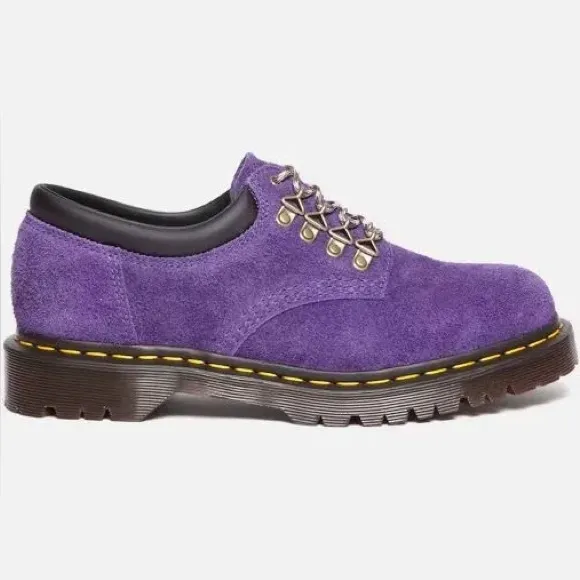 Dr. Martens 8053 Ben Long Rare Purple Napped Suede Lace-Up Oxford Shoes