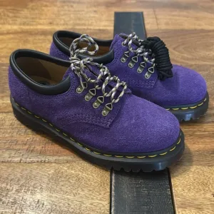 Dr. Martens 8053 Ben Long Rare Purple Napped Suede Lace-Up Oxford Shoes