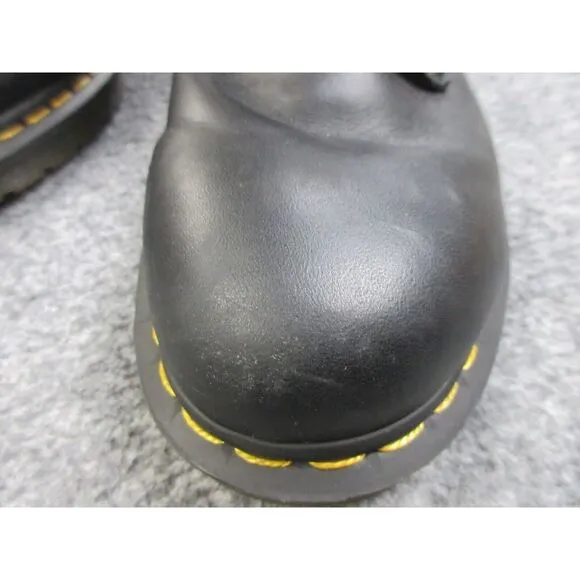 Dr Martens Boots Womens Size 8 Black‎ Leather 1460 Harper Lace Up Shoes