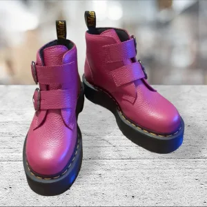Dr Martens Fuschia Devon Heart Boots Size 8