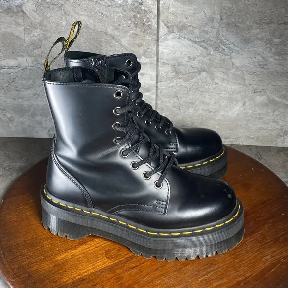 Dr. Martens Jadon Womens Size 5 Black Platform Boots