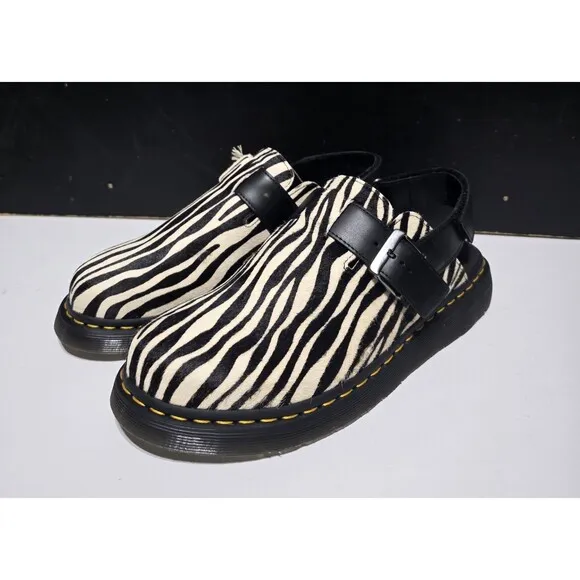 Dr. Martens Jorge II Animal Hair-On Leather Slingback Zebra Doc Martens M10 W11