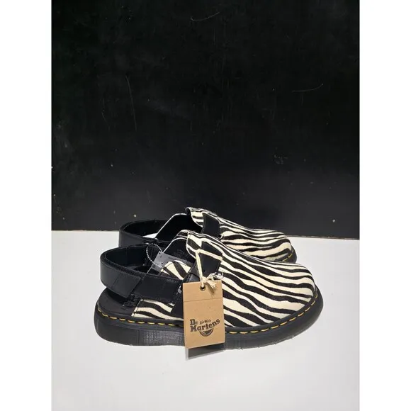 Dr. Martens Jorge II Animal Hair-On Leather Slingback Zebra Doc Martens M10 W11