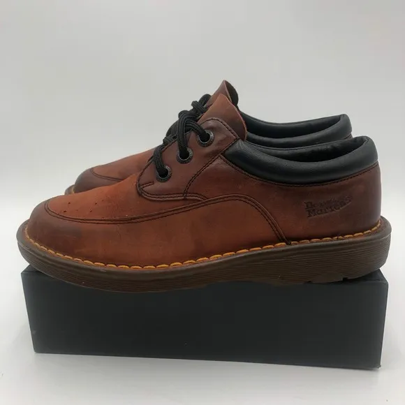 Dr. Martens Leather Casual Oxfords Comfort Dress Shoes Brown Size 6