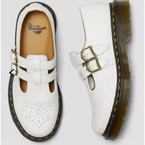 Dr. Martens Smooth Leather Mary Jane Shoes Boho White 8065 Smooth Leather Sz 10