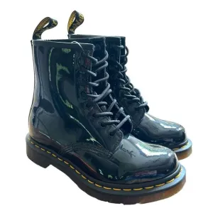 Dr. Martens Women’s 1460 8 Eye Patent Lamper Boots Size 5 Black Style 11821 Docs