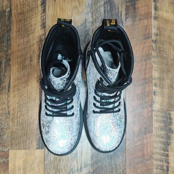 Dr. Martens Women's 1460 Pascal J Metallic Leather Boots Size 5 US