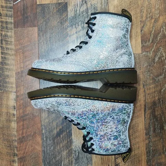 Dr. Martens Women's 1460 Pascal J Metallic Leather Boots Size 5 US