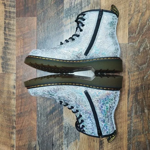 Dr. Martens Women's 1460 Pascal J Metallic Leather Boots Size 5 US
